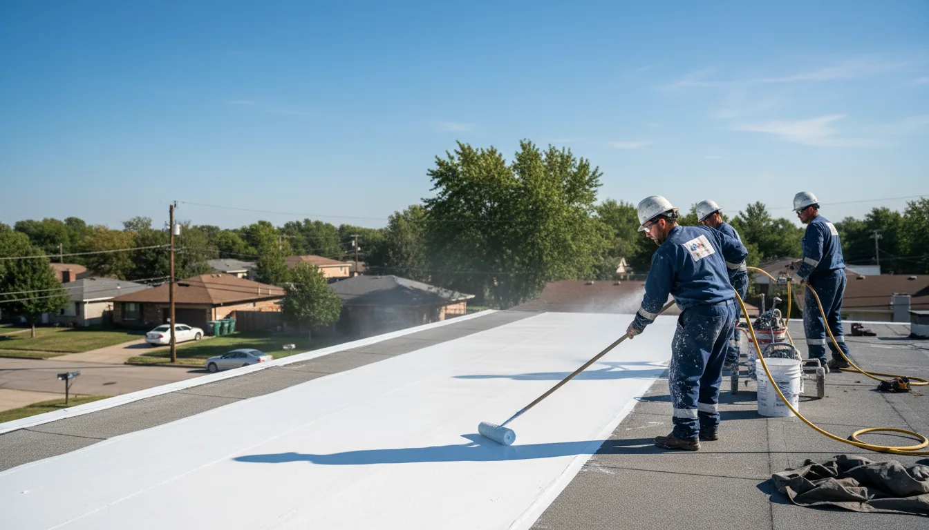 Commercial roof coating in Fowler, CA near me